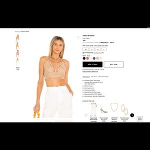 COPY - Nude Free People Adella Bralette